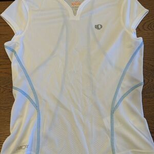 Pearl Izumi Cycling Top, White with Blue Trim